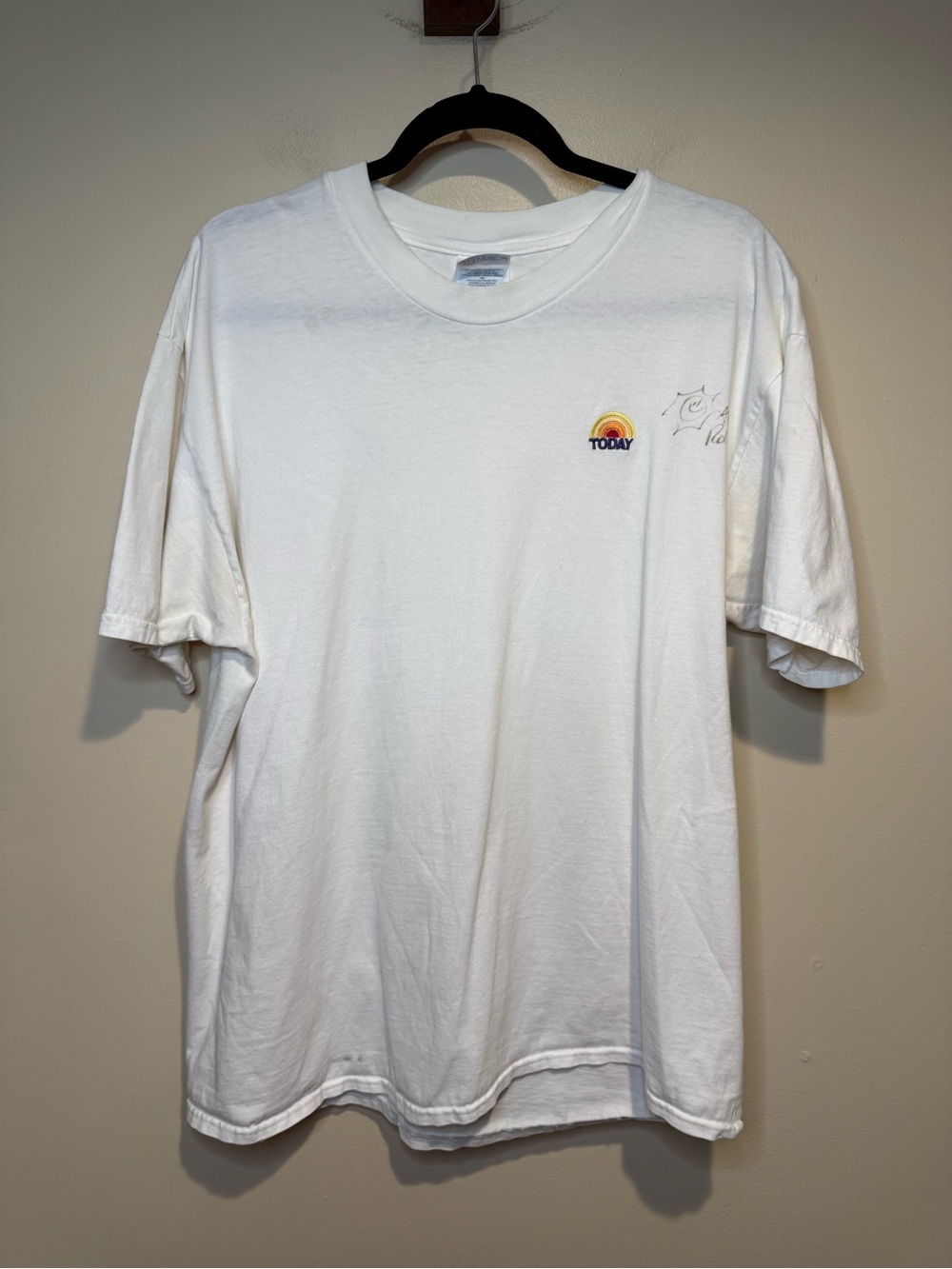 Vintage TODAY autographed show promo t-shirt AL ROAKER